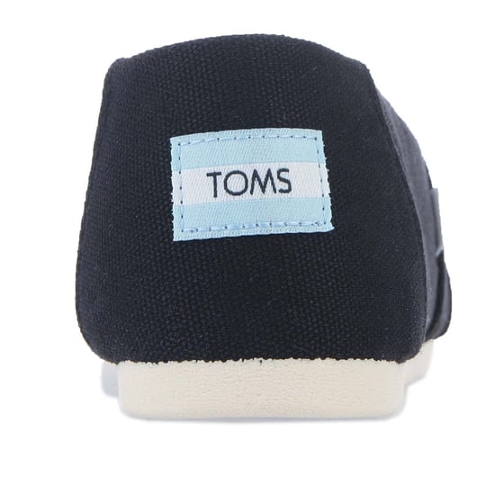 Women's Toms Recycled Cotton Alpargata Espadrille Pumps in Black - Image 5