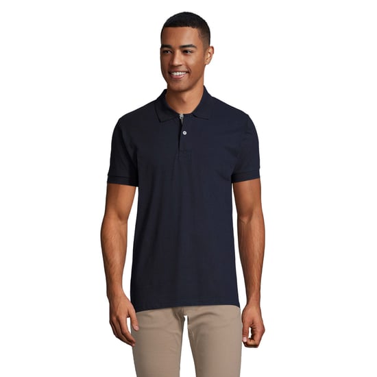 SOLS Heren Portland Poloshirt (Frans marine/grijs) - Image 1