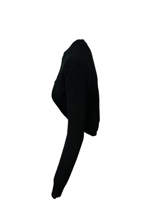 Givenchy Cropped Trui in Zwarte Katoen - Image 3