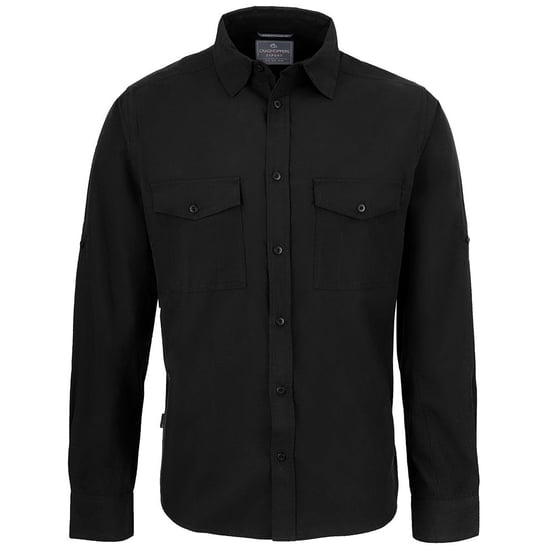 Craghoppers Mens Expert Kiwi Long-Sleeved Shirt (Black)