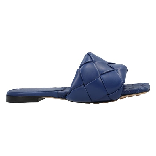 Bottega Veneta Lido Platte Sandalen blauw - Image 1