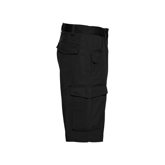 Russell Heren Polycotton Werkshorts (Zwart) - Image 3