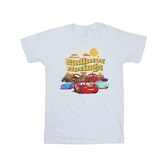 Disney Mens Cars Radiator Springs Group T-Shirt (White)