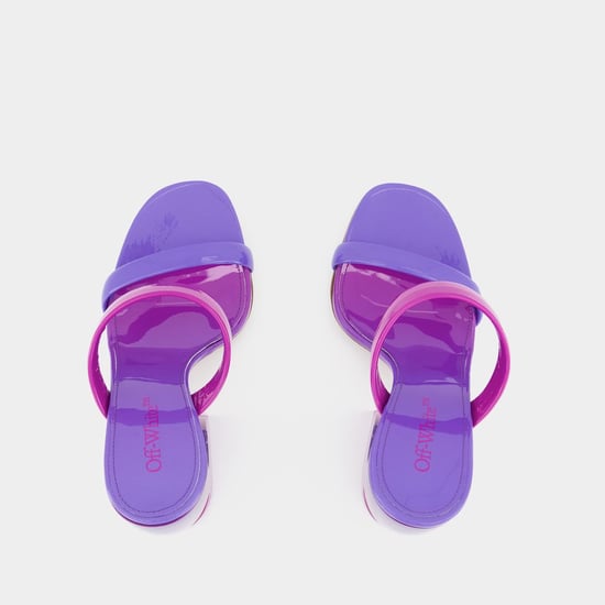 Bulky Slides - Off White - Fucsia/Morado - Charol