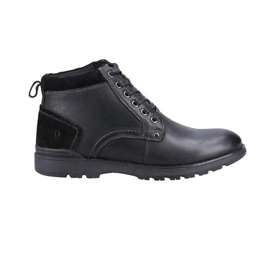 Hush Puppies Mens Dean Leather Boots (Black)