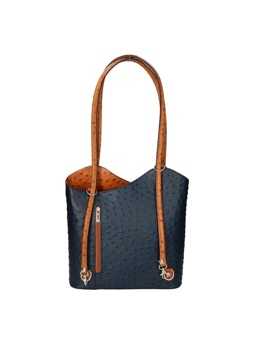 Gave Lux backpack women BLU COGNAC