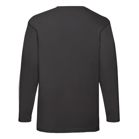 Fruit of the Loom Heren Valueweight T-shirt met lange mouwen (Zwart) - Image 2