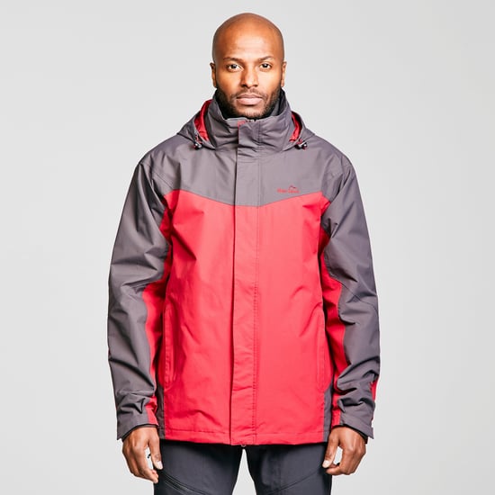 Peter Storm Men's Lakeside 3 in 1 Waterproof Jacket with Rollaway Hood, Hiking Raincoat