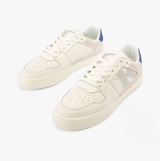 CLASSIC CUPSOLE Heren Trainers Wit/ Champignon/ Saffierblauw - Image 5