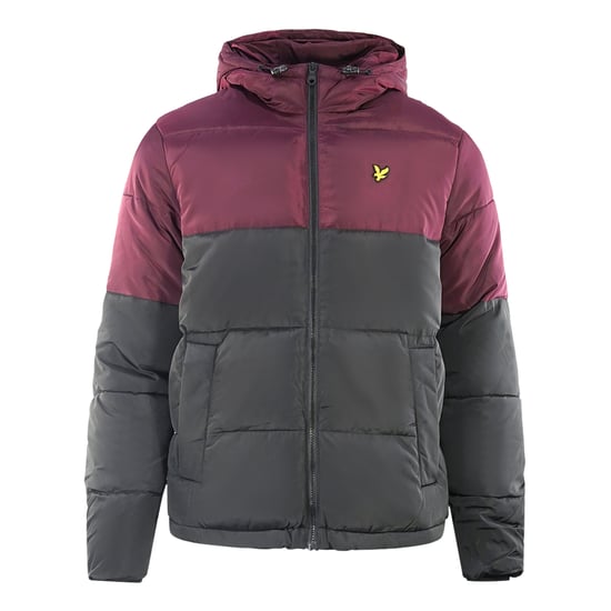 Lyle & Scott Colourblock Puffer Black Jacket - Image 1