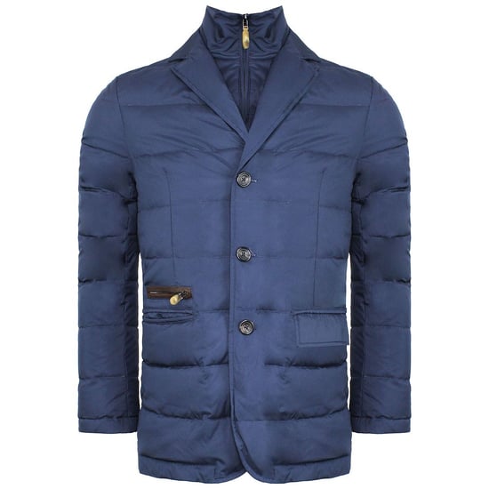 Hackett London Mayfair Quilted Down Bib Waistocat Mens Navy Jacket