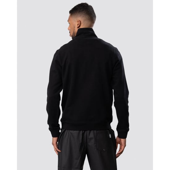 Men's Belstaff Quarter Zip Sweatshirt in Black - Image 2