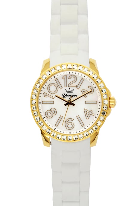 Yonger and Bresson: Yellow Gold Bezel with White Dial Watch