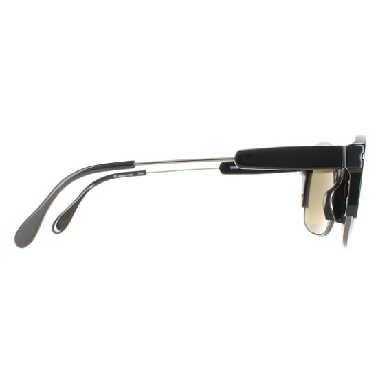 Serengeti Semi Rimless Womens Shiny Gunmetal Black  Polarized Green 555nm Vinita