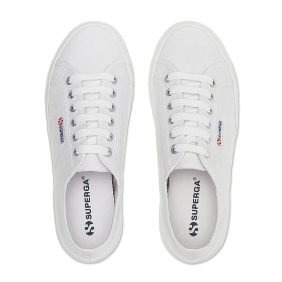 Superga Unisex 2740 Lace Up Platforms voor volwassenen (Wit) - Image 4