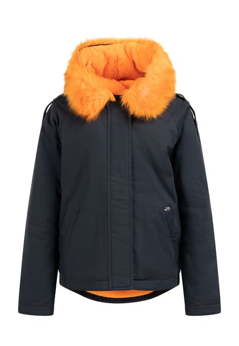 Mymo winterjas houduwarm Dames marine oranje - Image 1