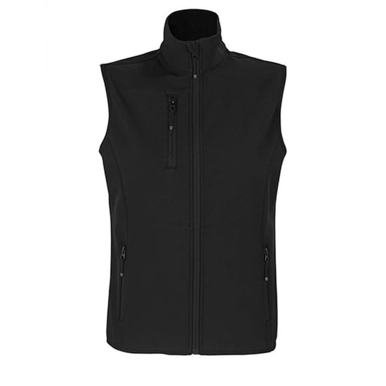 SOLS Dames/Dames Falcon Bodywarmer Softshell met rits (Zwart) - Image 1