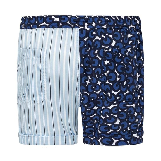 Neil Barrett Men's Mix Print Swim Shorts Blue