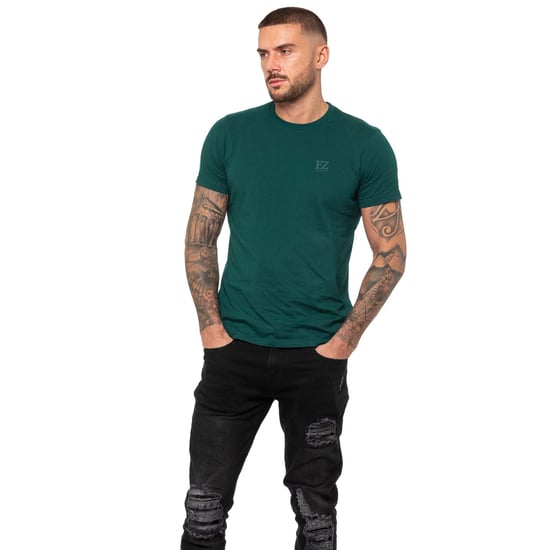Enzo | Heren Crew Neck T-shirt - Groen - Image 2