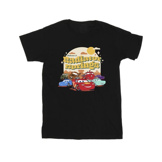 Disney Mens Cars Radiator Springs Group T-Shirt (Black)