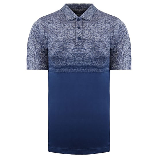 Puma EvoKnit Performance Fit Short Sleeve Blue Ombre Mens Polo Shirt 595106 01