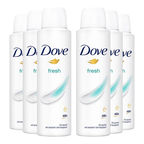 Dove Fresh Anti-Perspirant with 48H Sweat Protection Deo for Women 150ml, 6 Pack