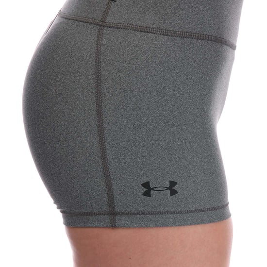 Women's Under Armour HeatGear Mid Rise Shorts in Grey