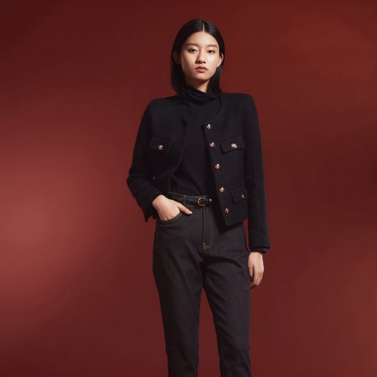 Wol en gouden knoppen korte jas - Image 5
