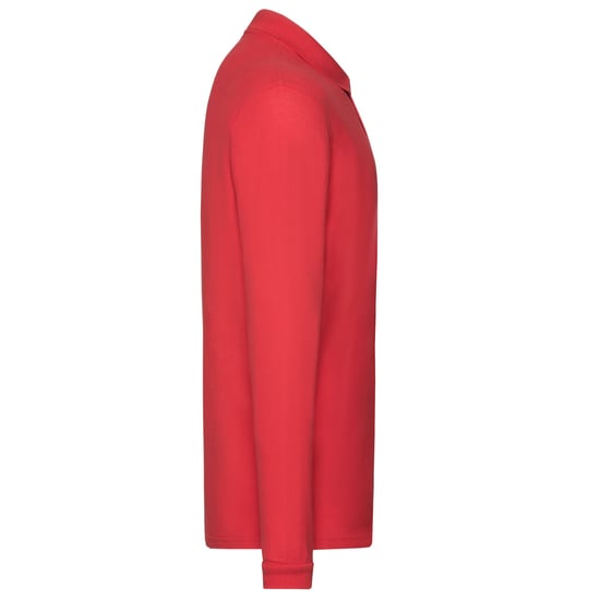 Fruit of the Loom Heren Premium Pique Poloshirt met lange mouwen (Rood) - Image 3