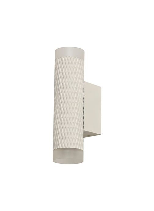 2 Light Wall Lamp GU10, Sand White, Acrylic Rings