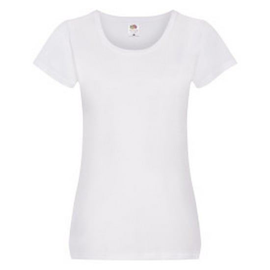 Fruit of the Loom Dames/Dames T-Shirt (Wit) - Image 1