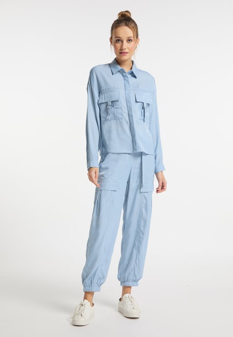 Dreimaster Blouse Dames lichtblauw - Image 4