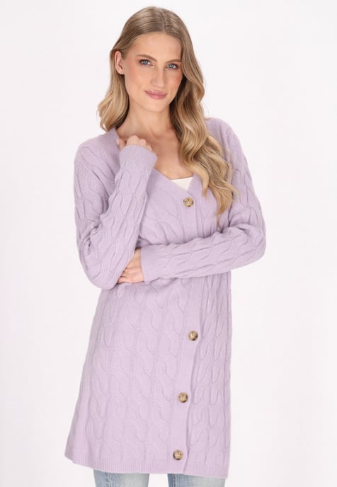 Dreimaster Vest Dames lavendel melange - Image 3