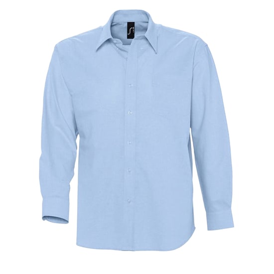 SOLS Heren Oxford overhemd met lange mouwen (Hemelsblauw) - Image 1