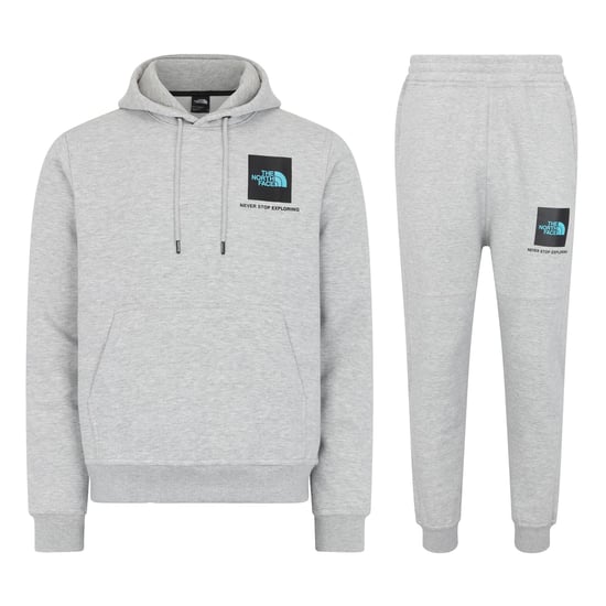 The North Face heren trainingspak met capuchon in grijs - Image 1