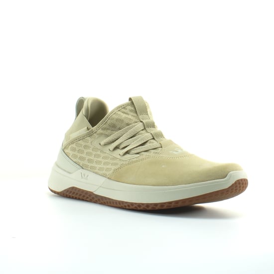 Supra Titanium Beige Synthetic Mens Lace Up Running Trainers 05673 232