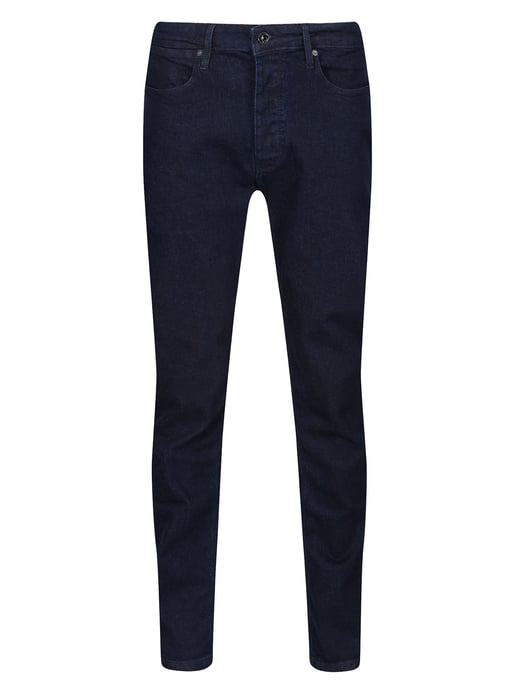 Luke 1977 Men's Freddys Straight Leg Dark Blue Raw Jeans