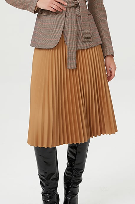 Geplooide rok en contrasterende elastische taille - Image 2
