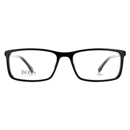 Hugo Boss Rectangular Mens Black Glasses Frames