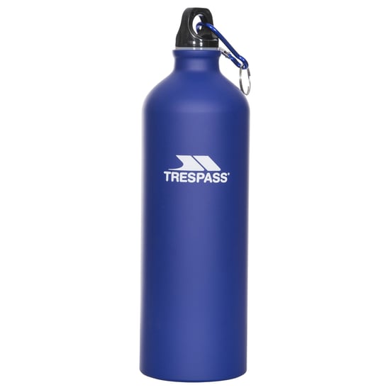 Trespass Volwassenen Slurp waterfles met karabijnhaak (1 liter) (Matblauw) - Image 1