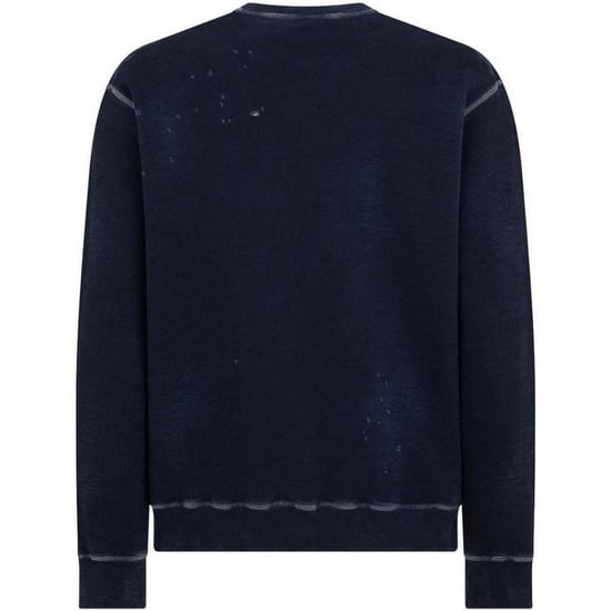 Dsquared2 Milano Logo Cool Fit Navy Blue Sweatshirt