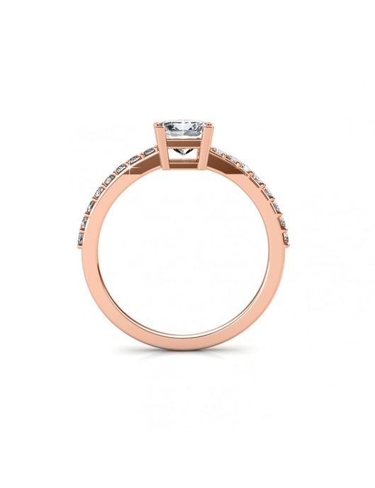Eenvoudige vierkante ring - Oostenrijks kristal - Image 5