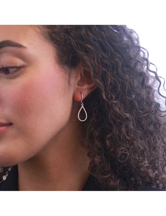 Laelia Dangling Hoop Earrings - Oostenrijks kristal - Image 2