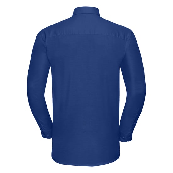 Russell Heren Oxford Easy-Care overhemd met lange mouwen (Helder Koningsblauw) - Image 2