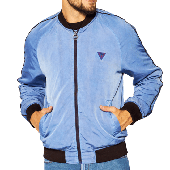 Guess herenblouson met klassiek driehoekig logo - Image 1