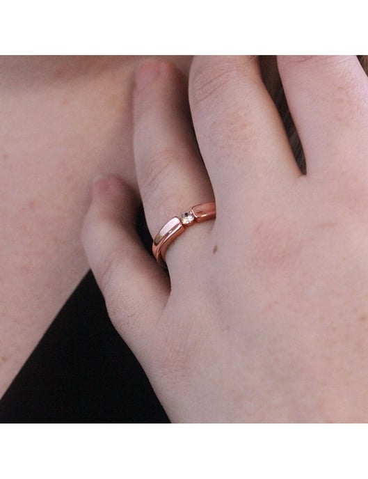 Eenvoud Ring - Oostenrijks Kristal - Image 2