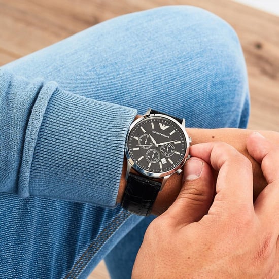 Emporio Armani Renato Heren Horloge Zwart AR2447 - Image 4