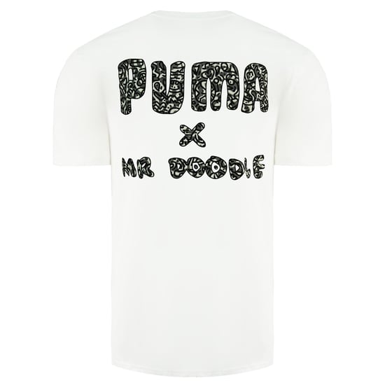 Puma x Mr. Doodle Short Sleeve Crew Neck White Mens T-Shirt 598683 02