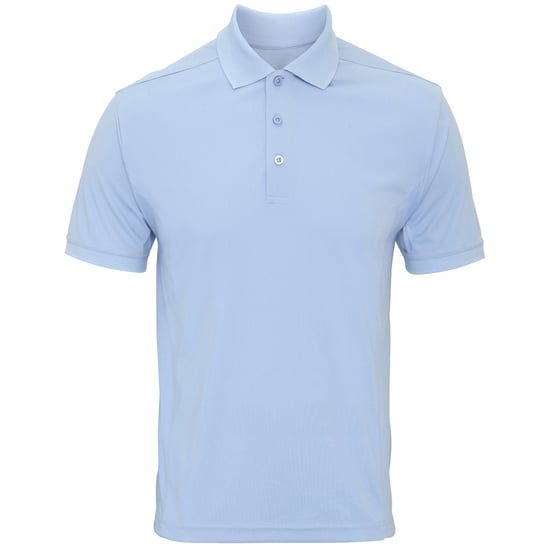 Premier Heren Coolchecker Pique korte mouw Polo T-Shirt (Lichtblauw) - Image 1