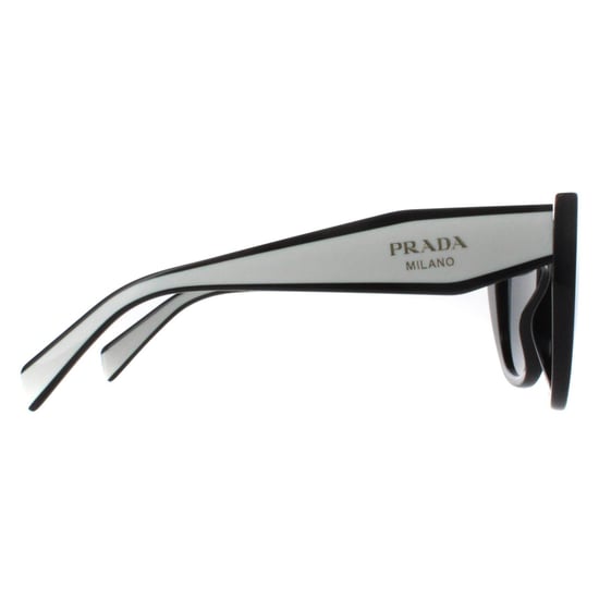 Prada Cat Eye Womens Black and Talc Dark Grey PR14WS